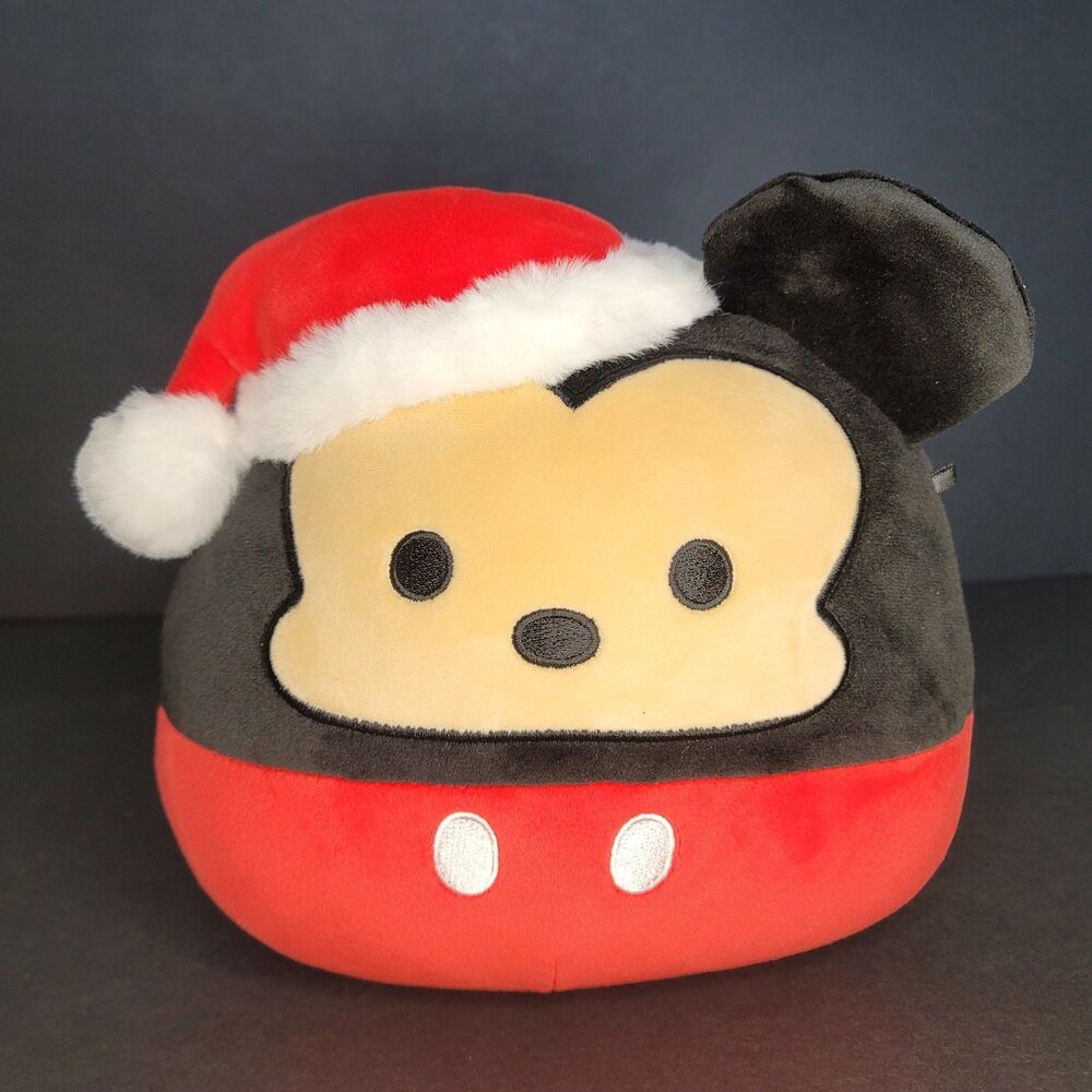 Squishmallow 9" Disney Mickey Mouse with Santa Hat Christmas